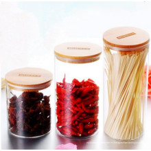 Eco-Friendly Food Grade Material Frasco de vidrio Almacenamiento Alimentos Jars